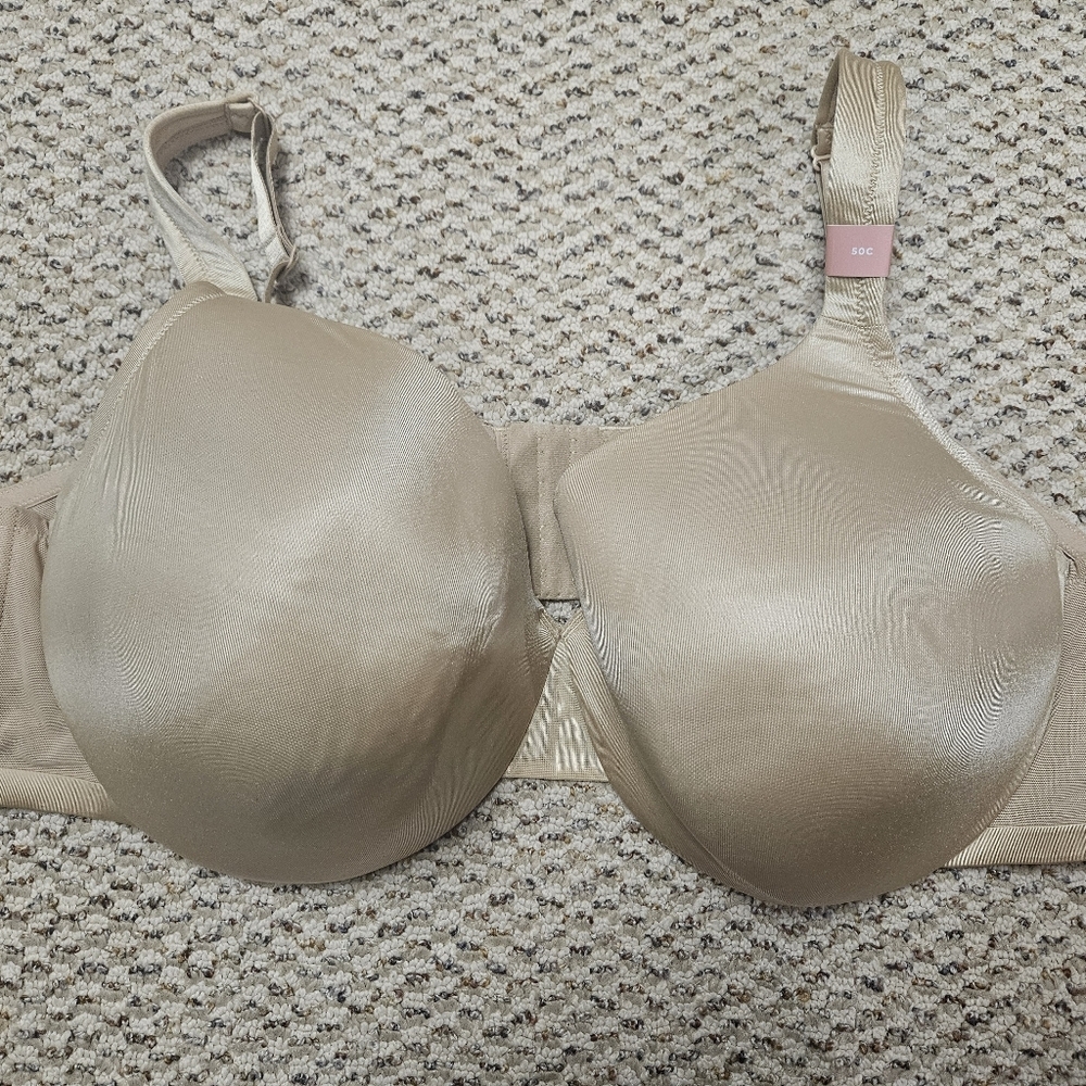 Lane Bryant Cacique Lightly Lined T Shirt Bra Size 50C Beige